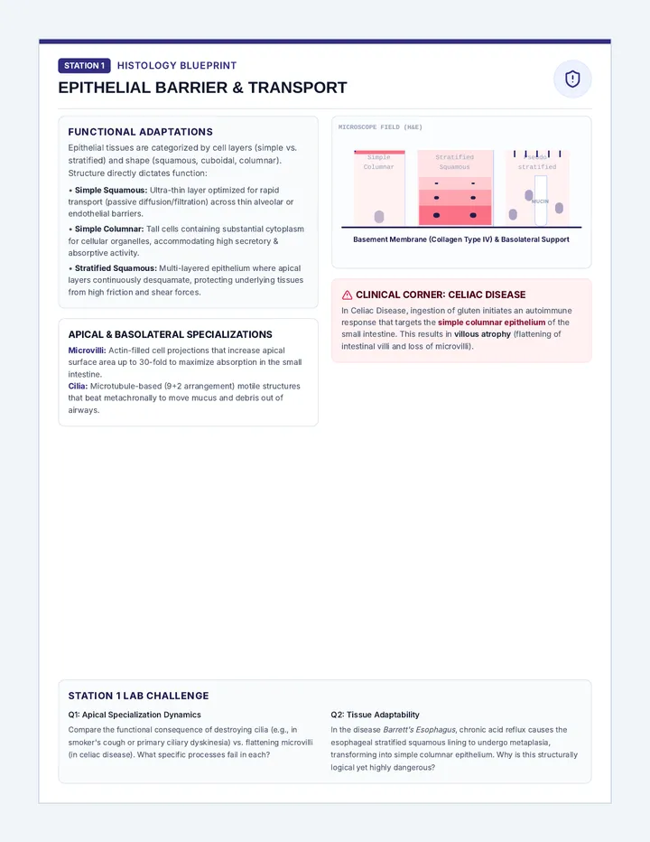 Histology Station Cards