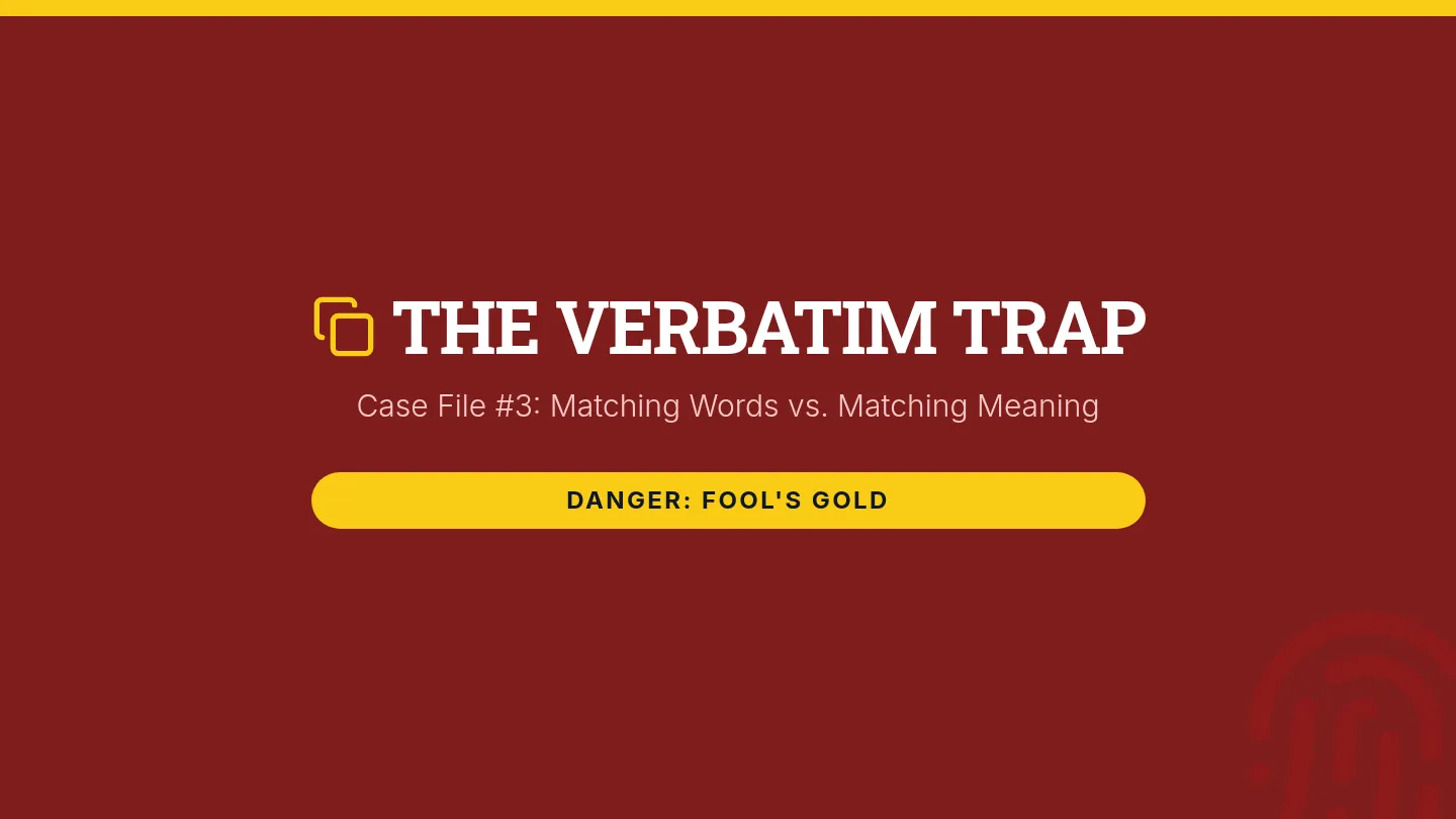 Verbatim Trap Slides
