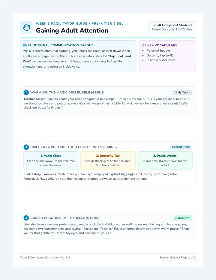 Gentle Attention Facilitator Guide