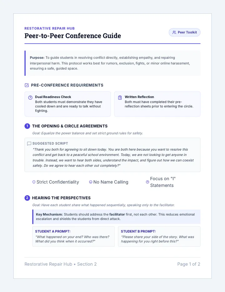 Peer to Peer Facilitator Guide