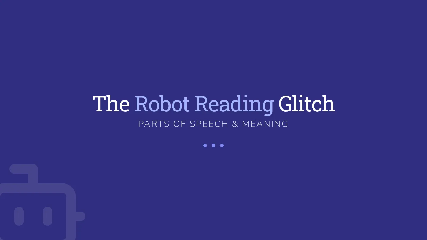Robot Reading Slides