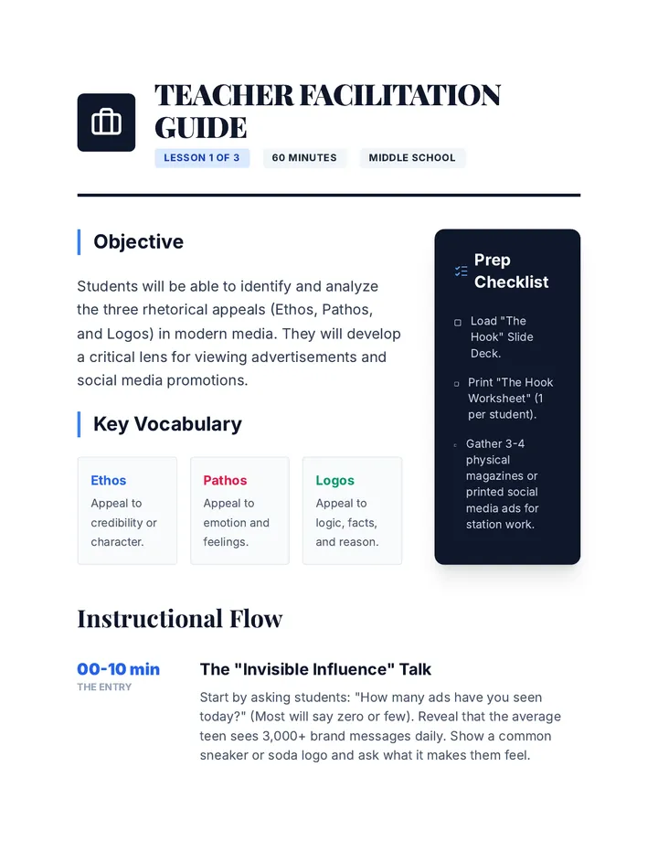 The Hook Lesson Plan