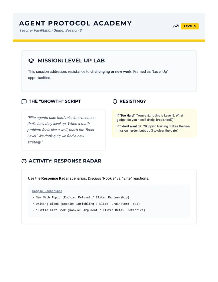 Level Up Teacher Guide