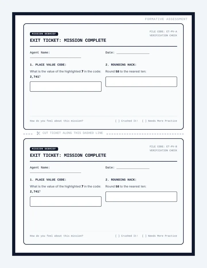 Decoder Exit Tickets
