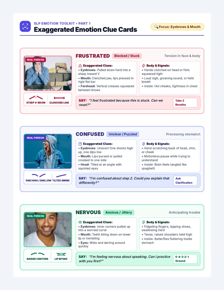 Complex Emotion Visual Cards