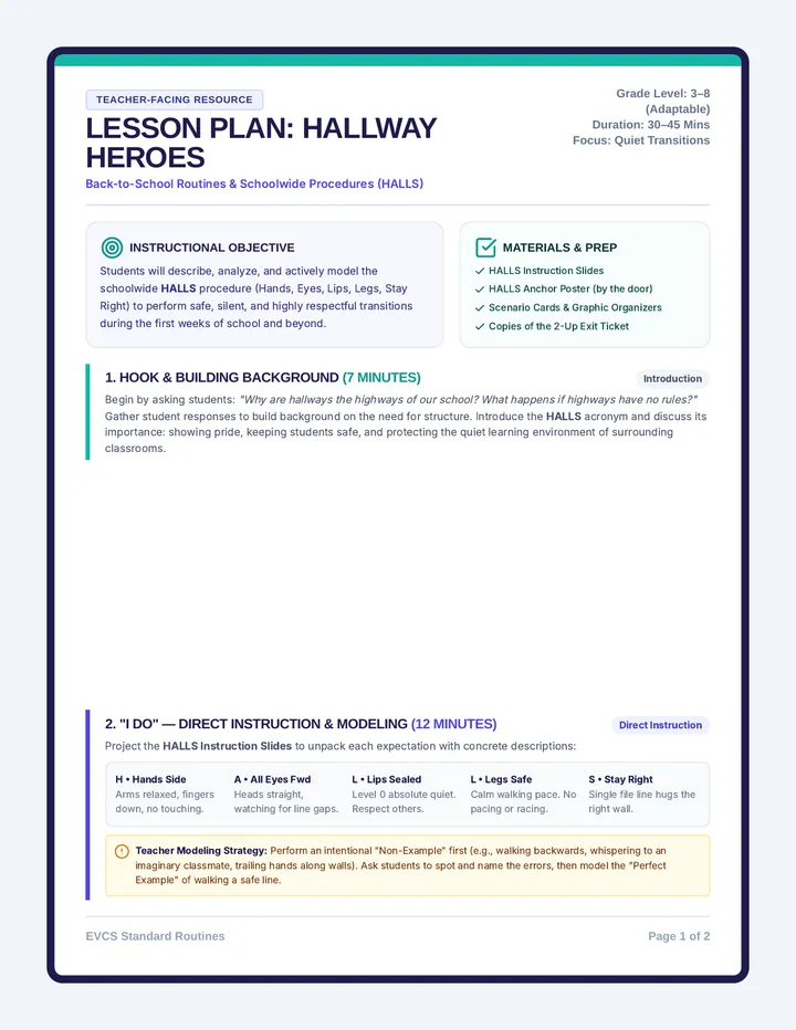 Teacher Lesson Plan