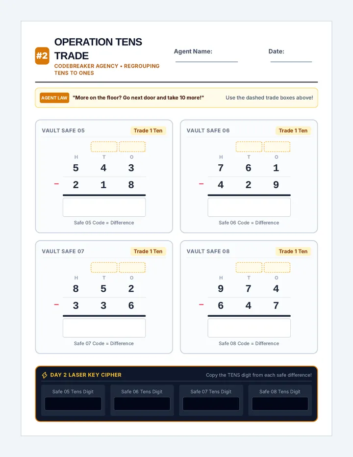 Tens Crack Worksheet