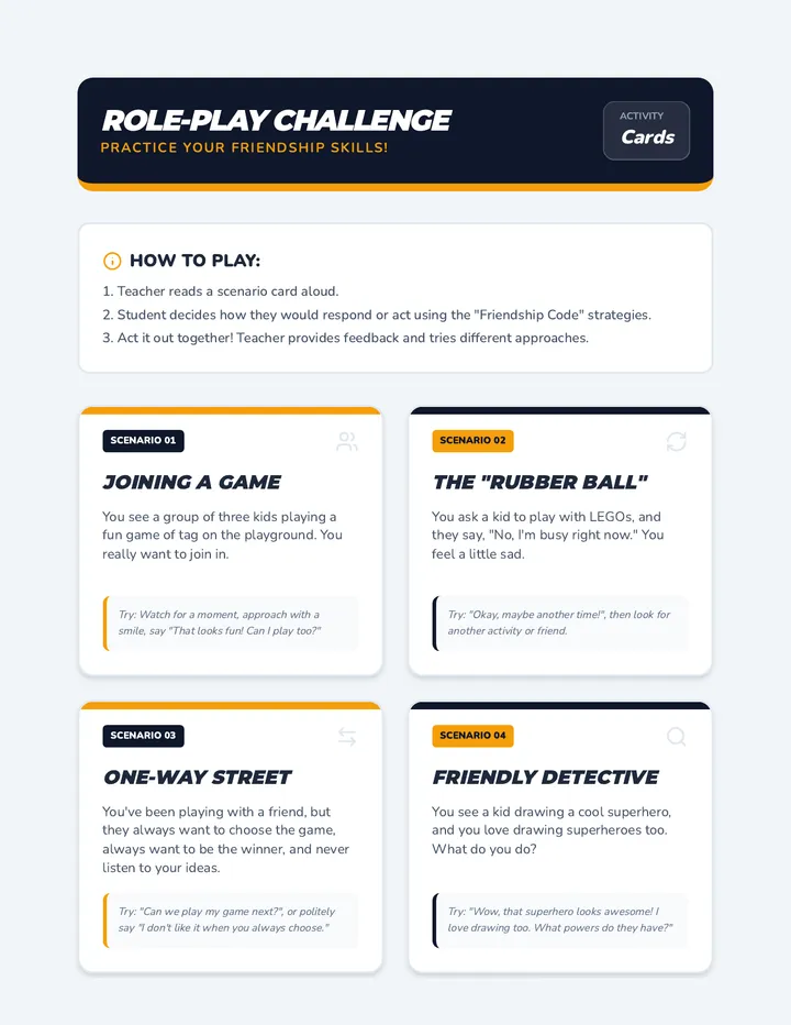 Role-Play Activity Cards