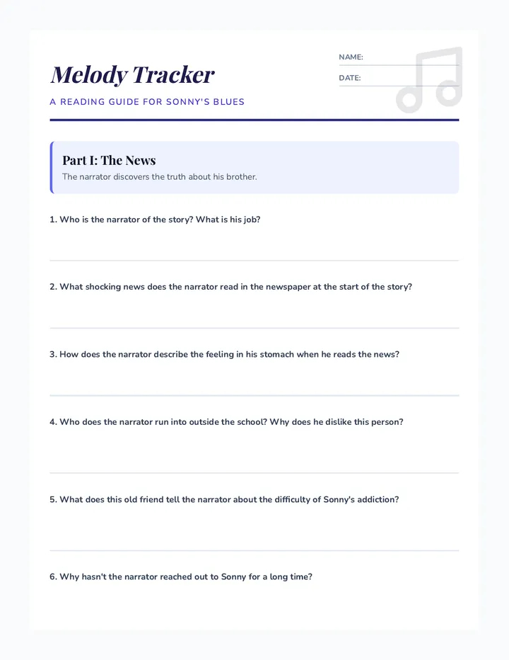 Melody Tracker Journal