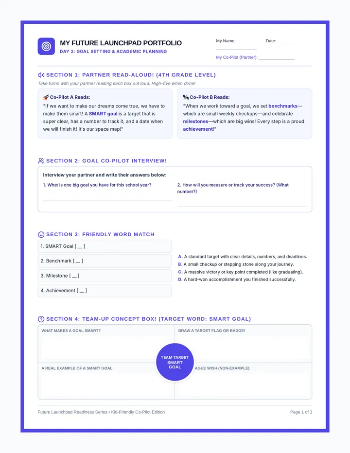 Day 2 Goals Workbook