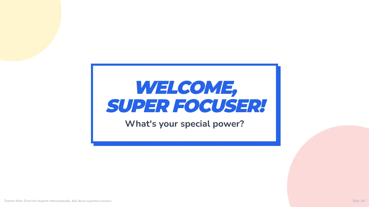 Focus Fun Slides Deck