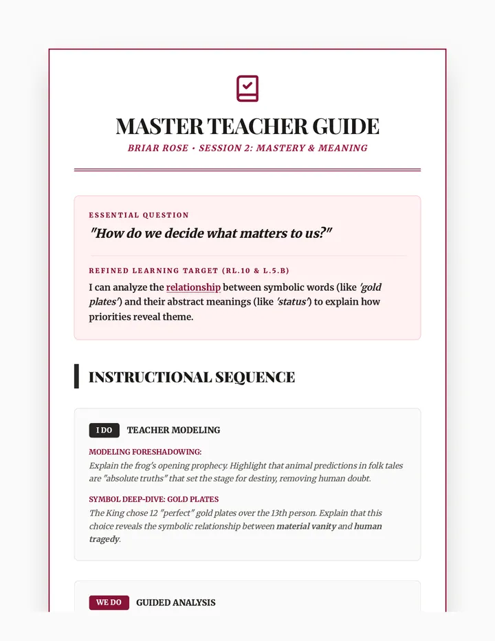 Briar Thorns Master Teacher Guide Final Updated