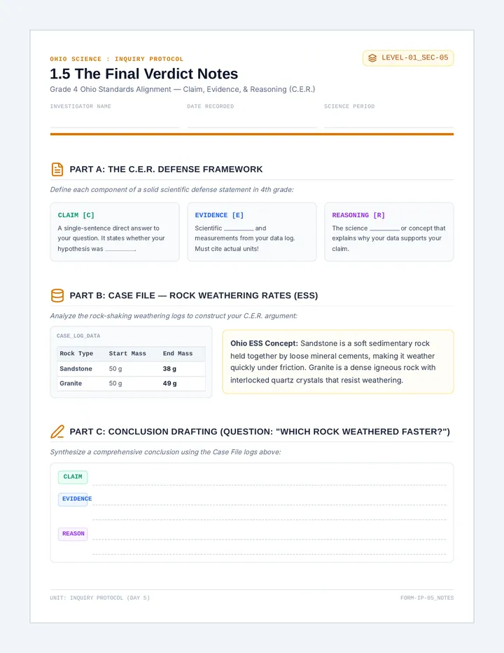 The Final Verdict Notes Organizer