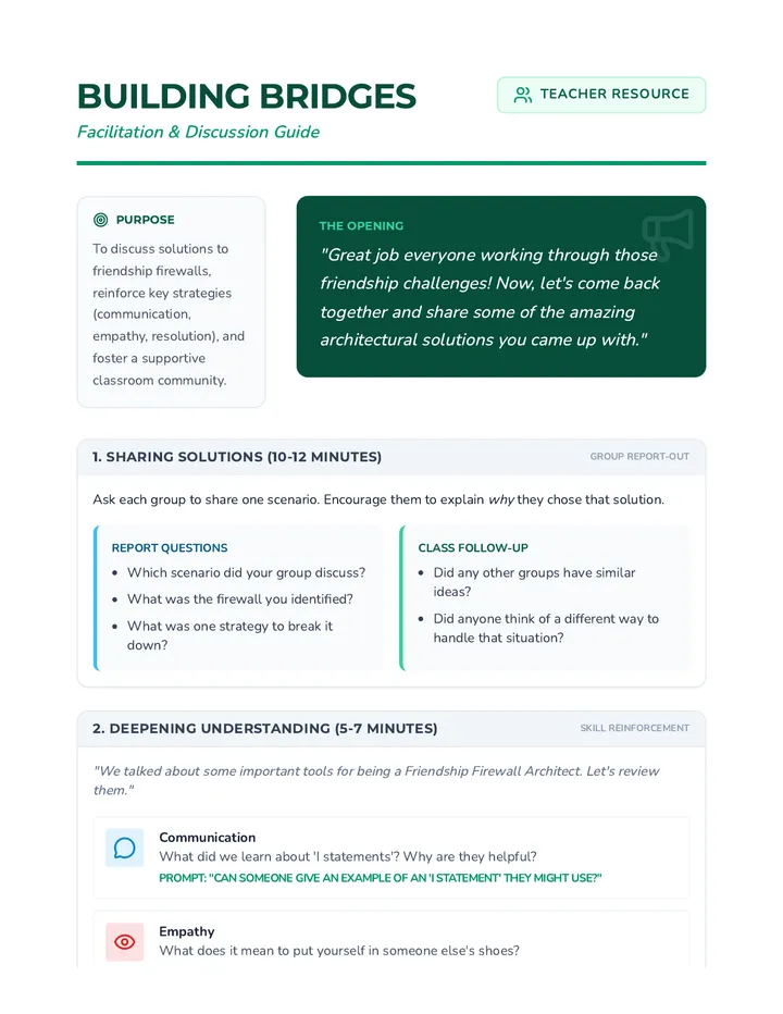 Building Bridges Discussion Guide