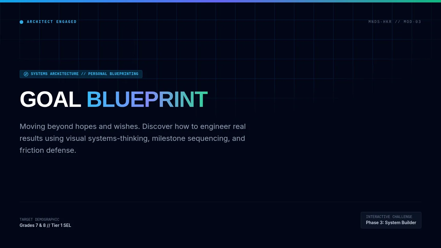 Goal Blueprint Slides
