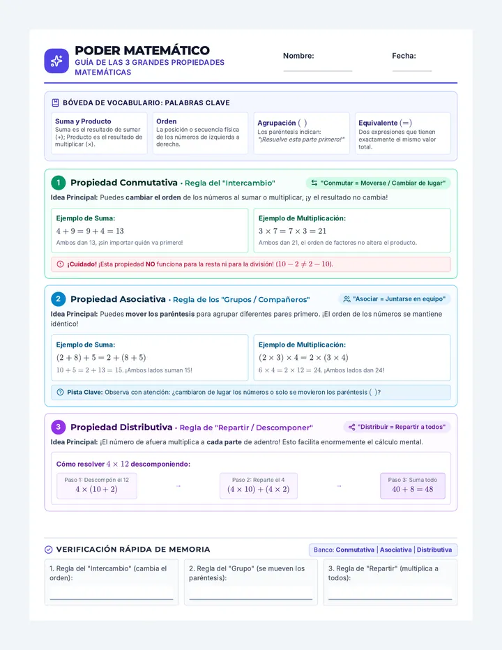 Property Power Spanish Handout