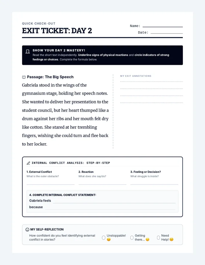 Conflict Codex Day 2 Exit Ticket