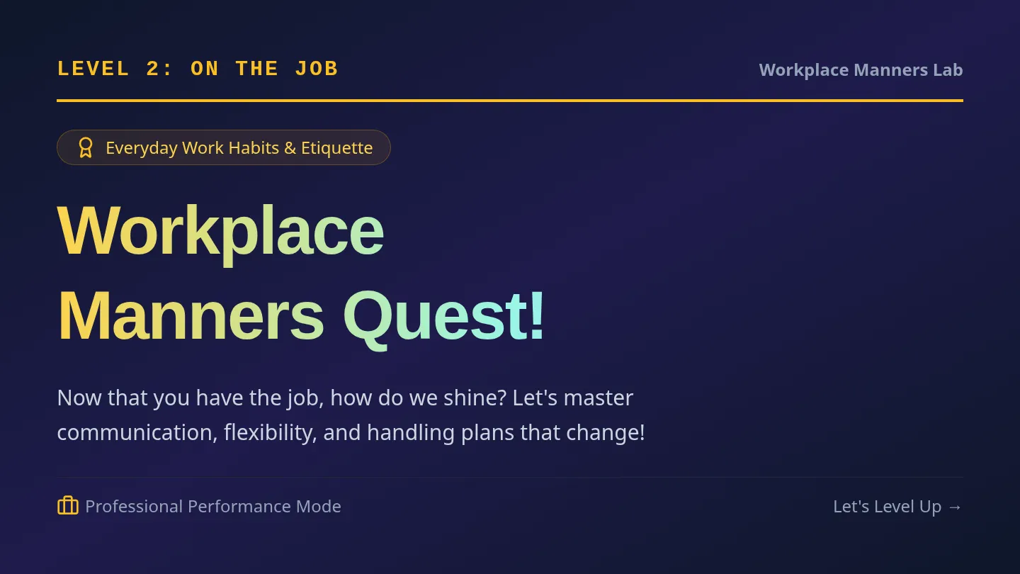 Workplace Manners Slides
