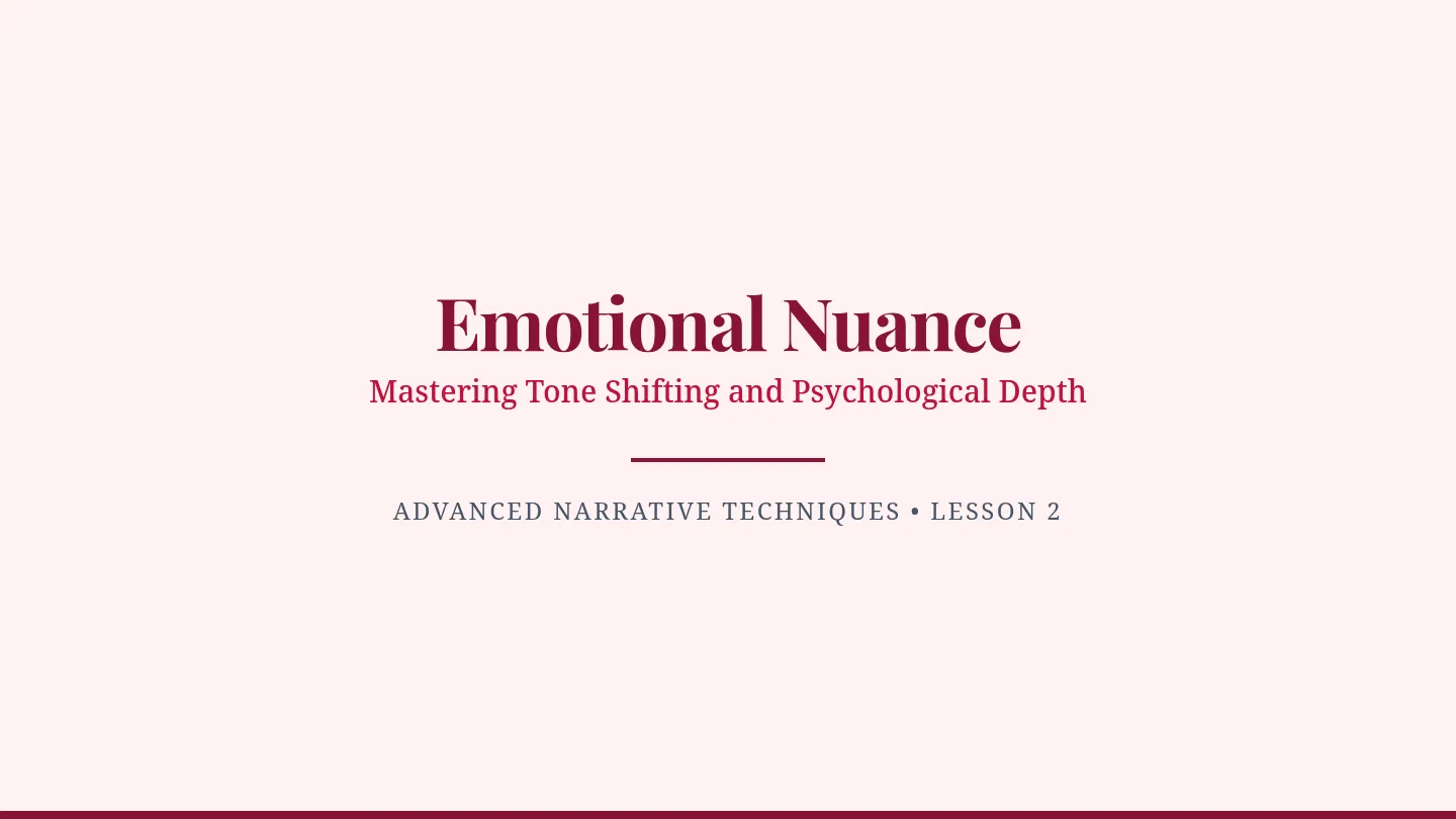 Emotional Nuance Slides