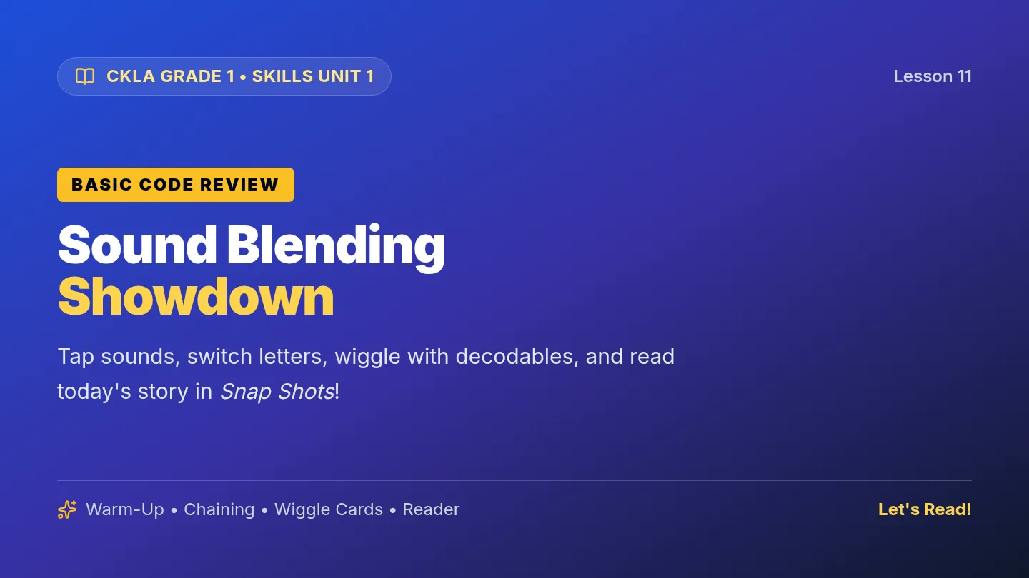 Sound Blending Slides