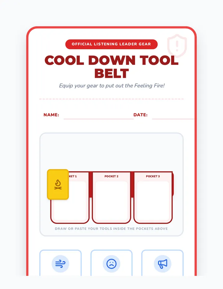 Cool Down Tool Belt Activity