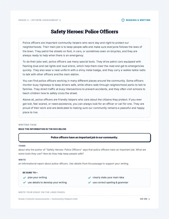 Police Partners Assessment