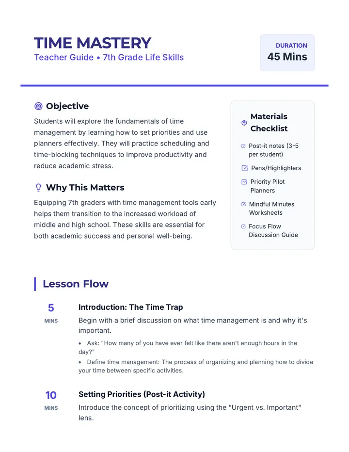 Time Management Mastery • Lesson • Lenny.com