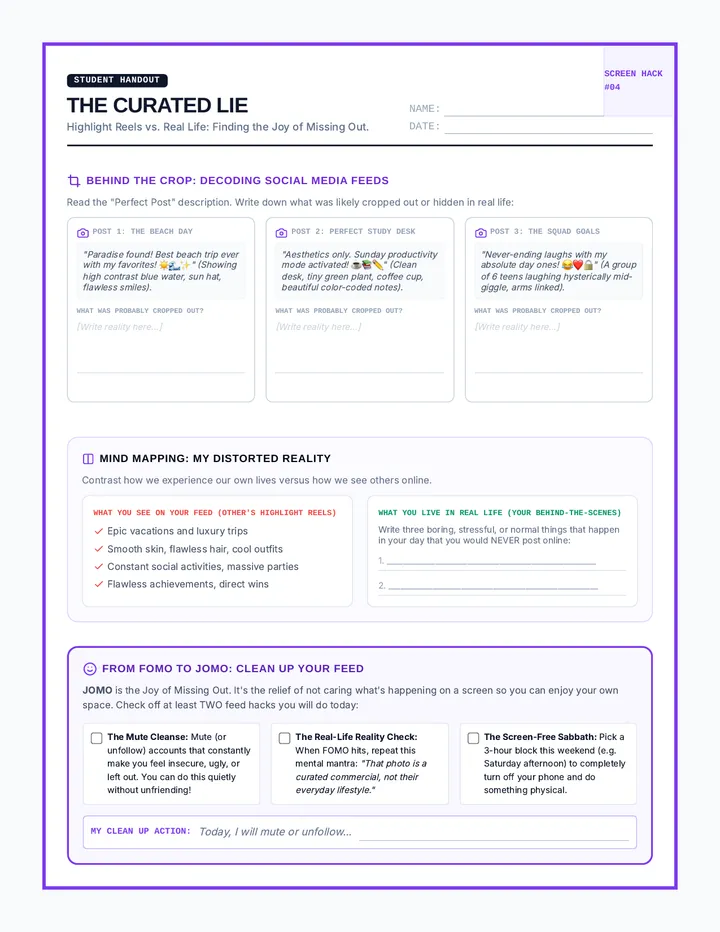 The Curated Lie Handout