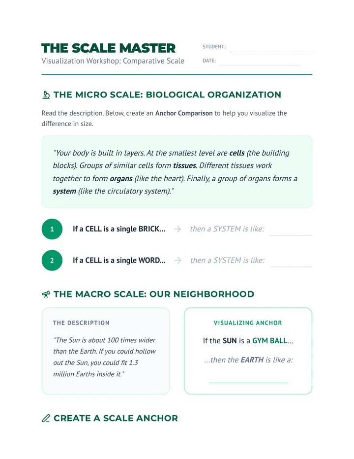 Scale Master Worksheet