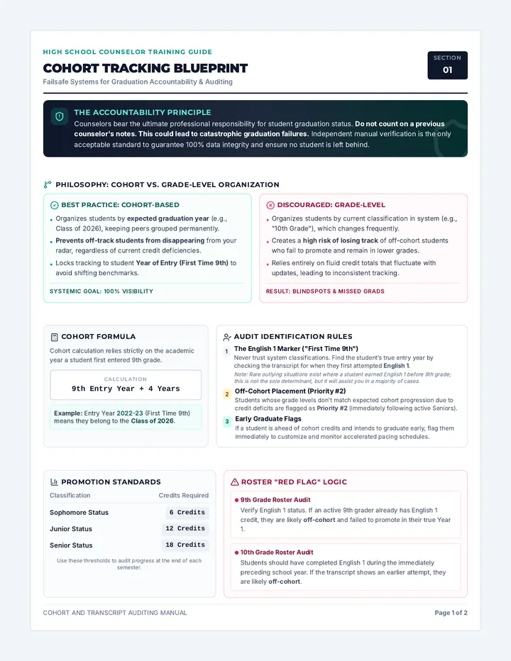Cohort Tracking Blueprint Handout