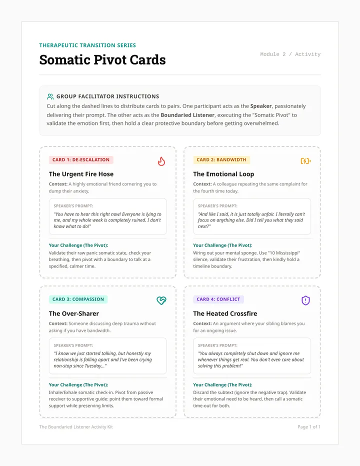 Somatic Pivot Cards