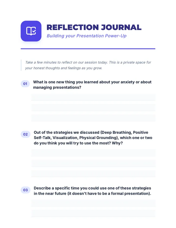 Reflection Journal