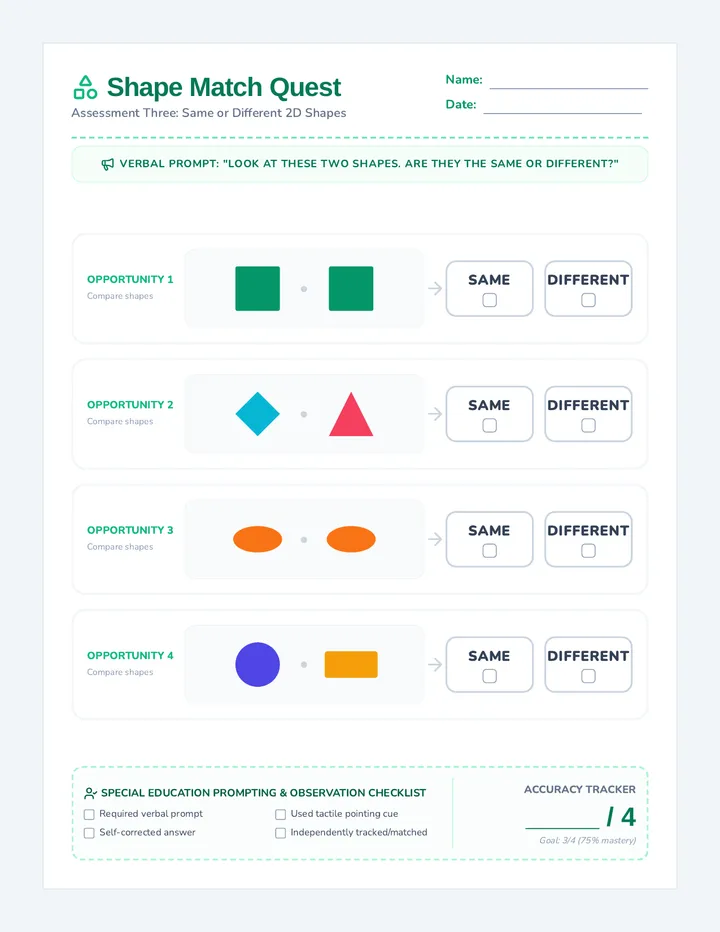 Shape Match Three
