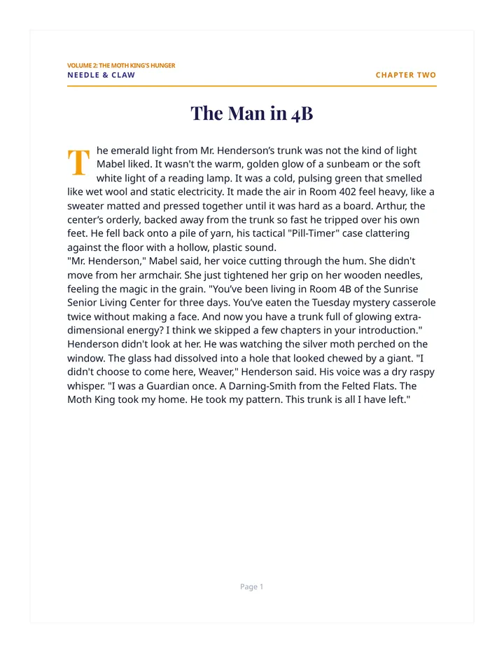 The Man in 4B Reading