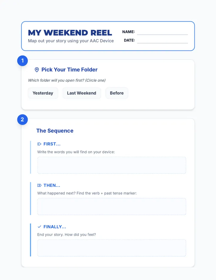 Weekend Reel Activity