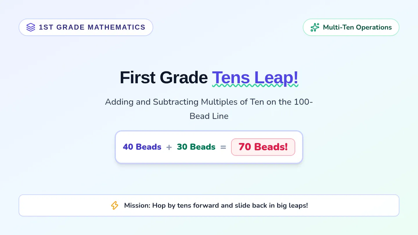 First Grade Tens Slides