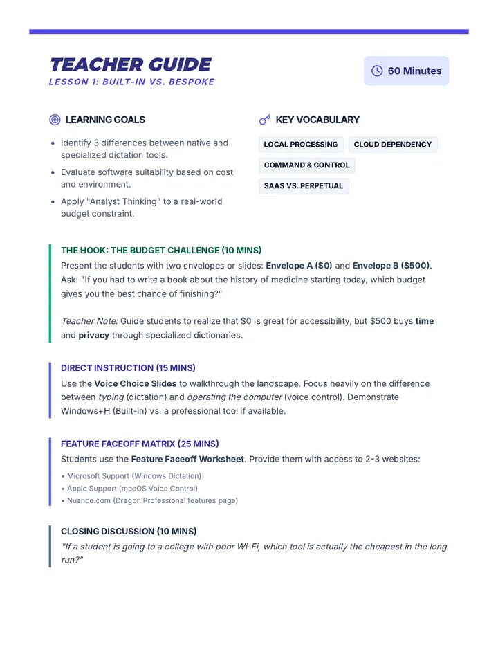 Voice Choice Teacher Guide 1