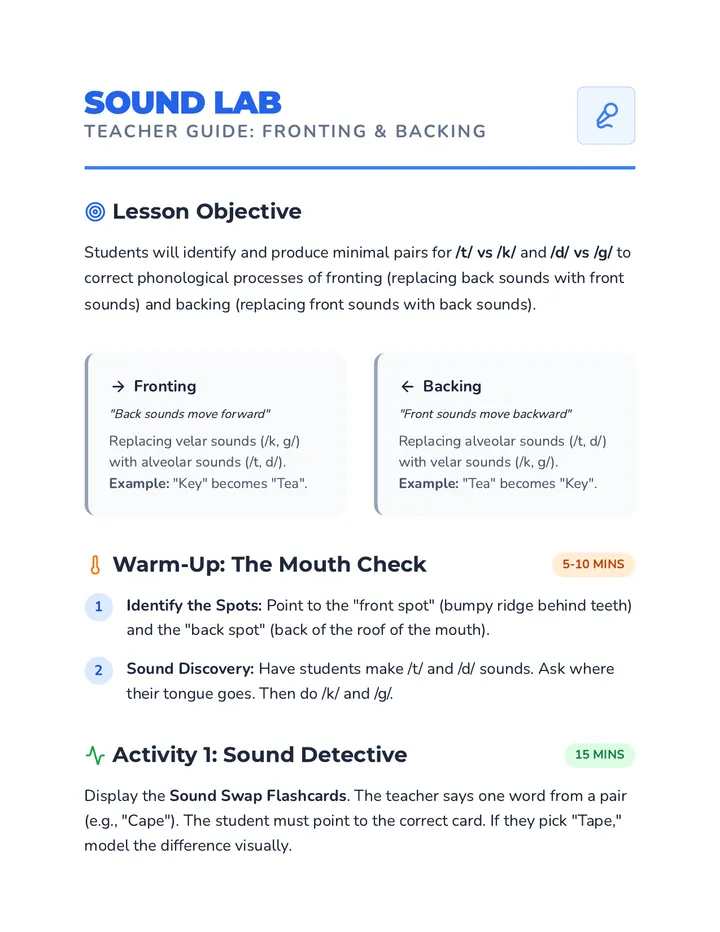 Sound Lab Teacher Guide