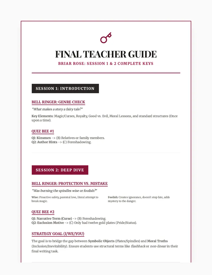 Briar Thorns Teacher Guide Final