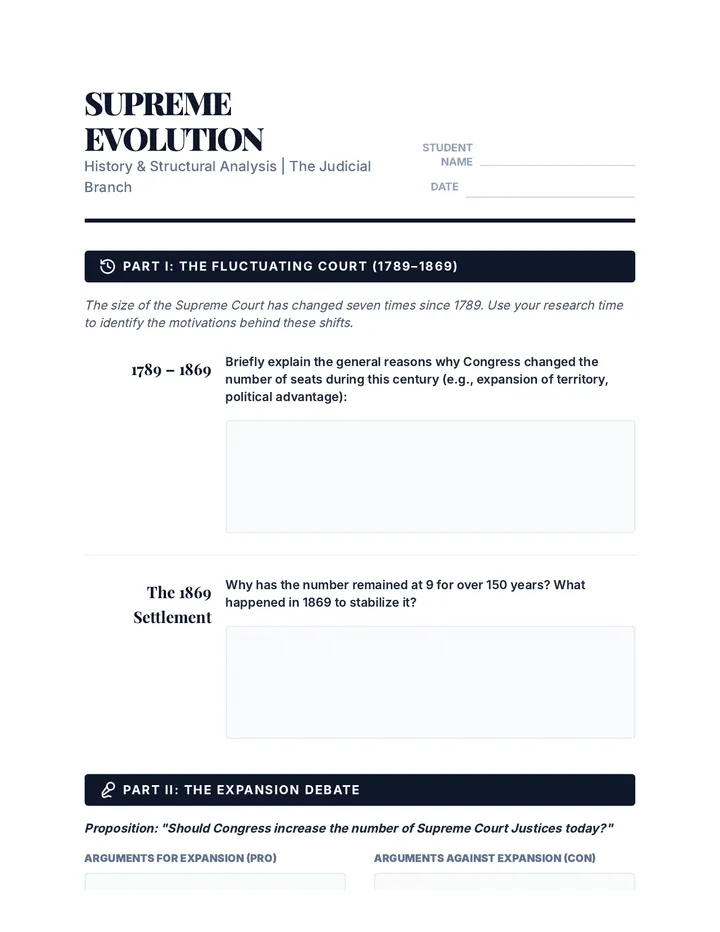 Supreme Evolution Worksheet