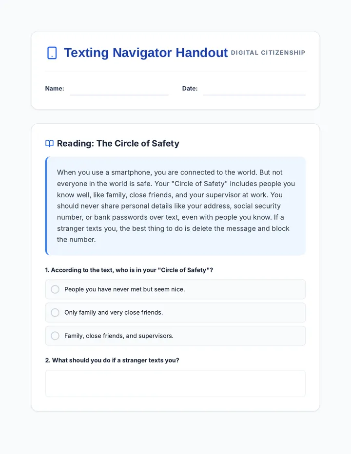 Text Smart Handout