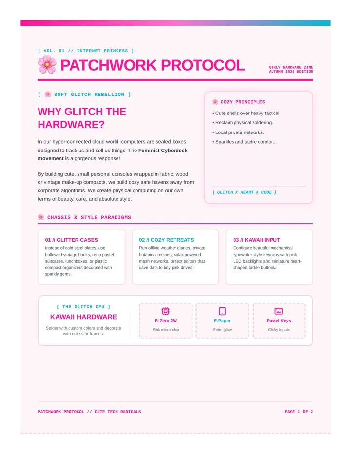 Patchwork Protocol Zine
