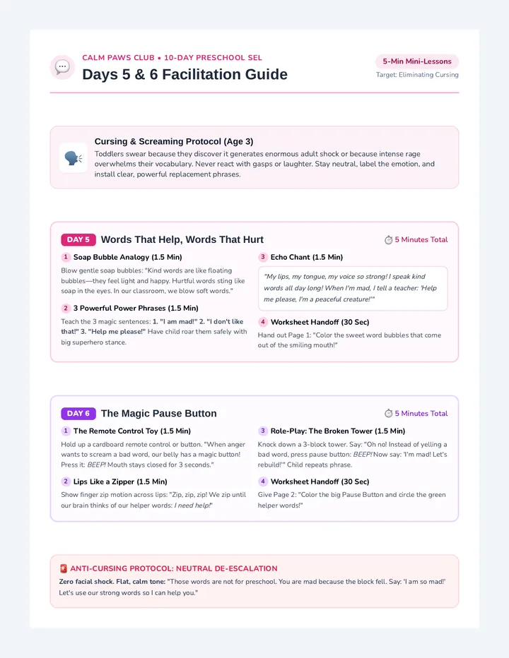 Kind Words Teacher Guide