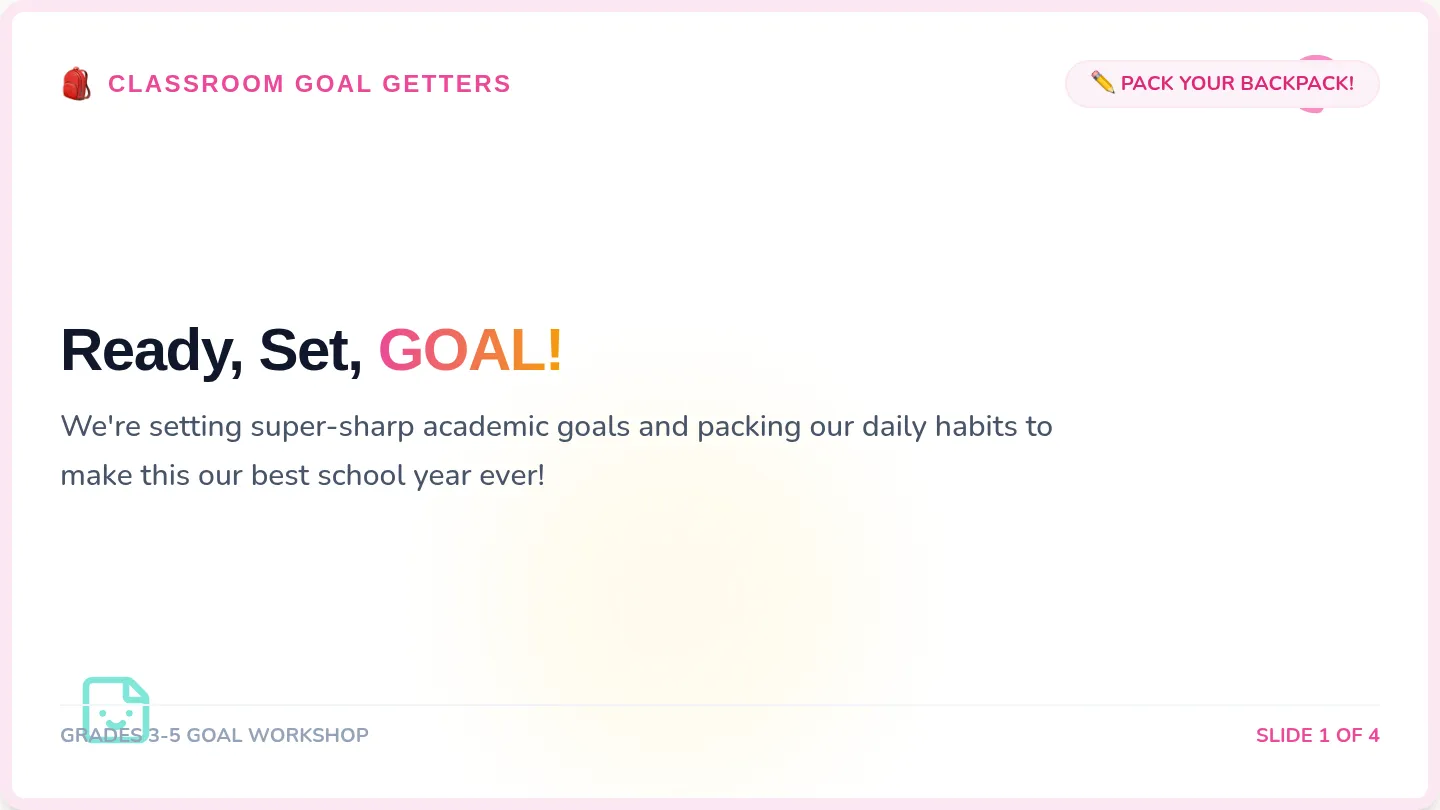 Goal Getters Slides