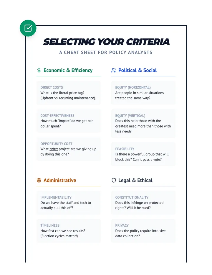 Criteria Selection Guide