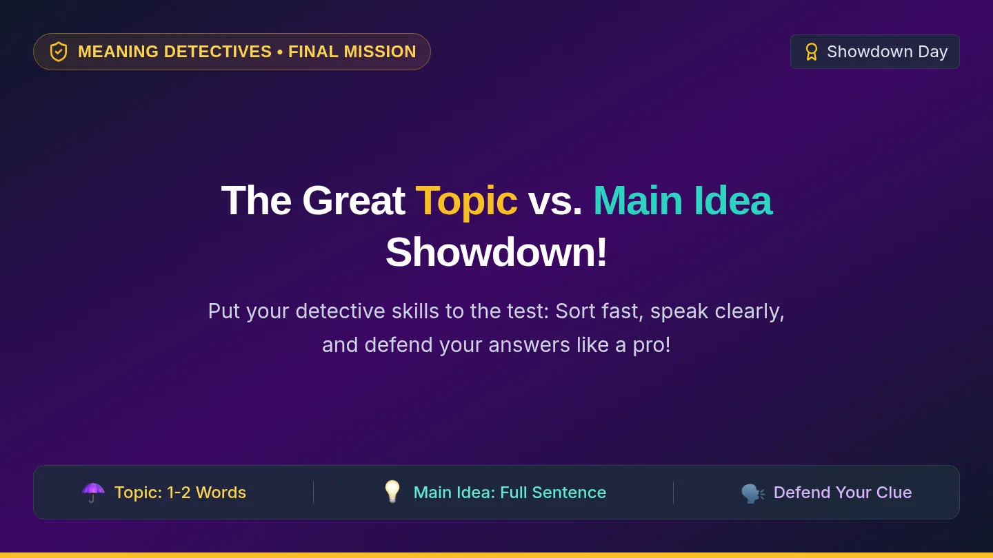 Concept Showdown Slide Deck