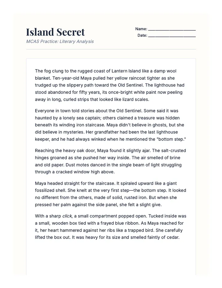 Island Secret Passage Document