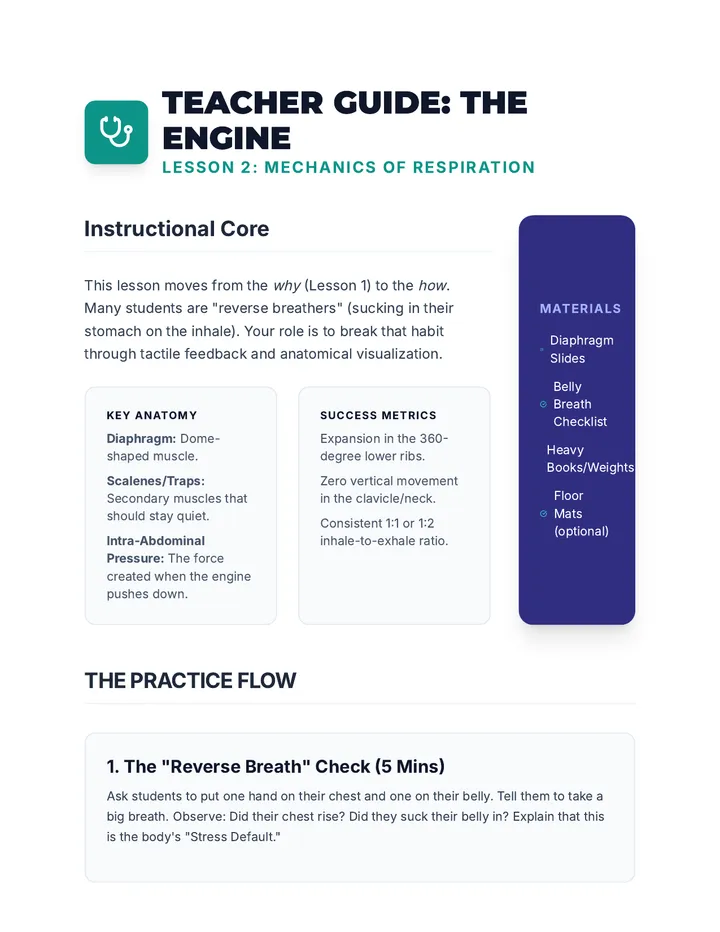 Diaphragm Engine Teacher Guide