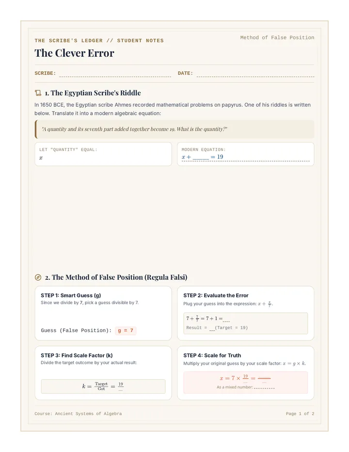 The Clever Error Guided Notes