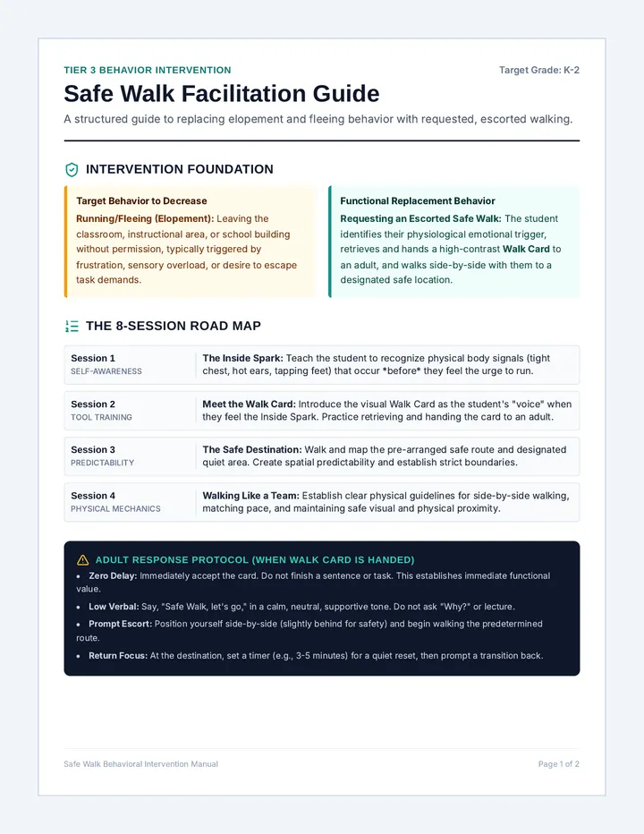 Safe Walk Facilitation Guide